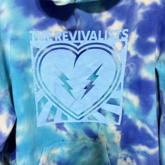 Revivalists blue tie-dye pullover hoodie - Picture 2 of 10